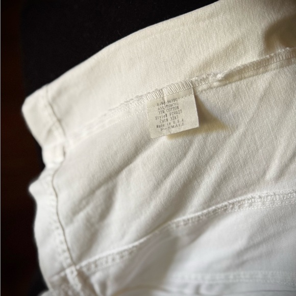 White Ruffled Denim Jacket - Picture 4 of 5